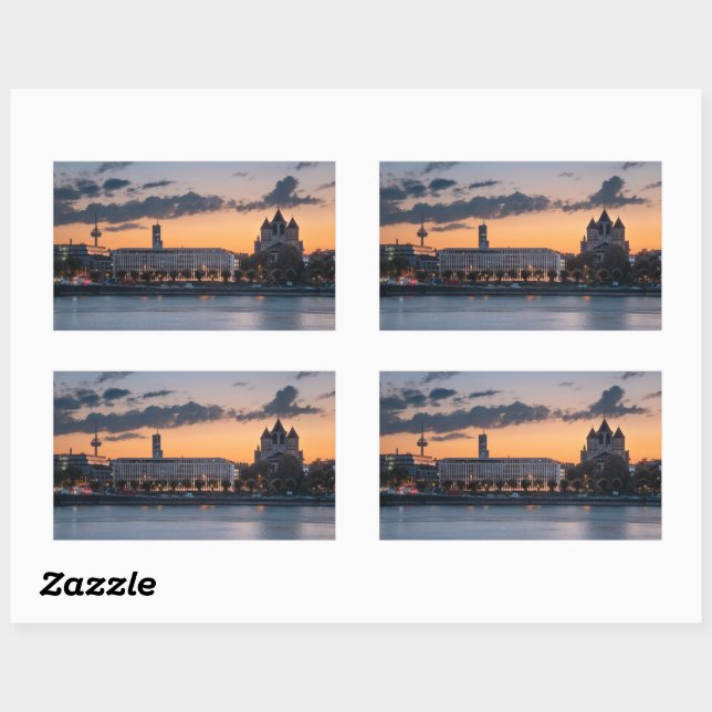 Cologne Germany Rectangular Sticker (Sheet)