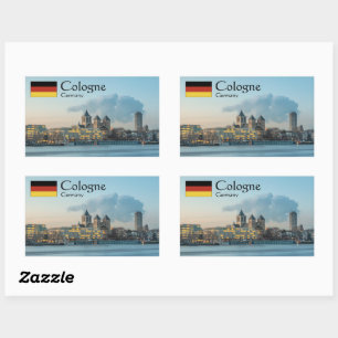 Cologne Germany Rectangular Sticker