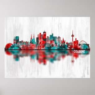 Cologne Germany Skyline Poster