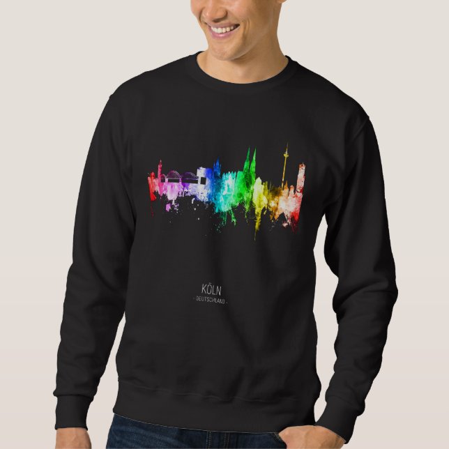 Cologne Germany Skyline Skyscrapers Sweatshirt (Front)