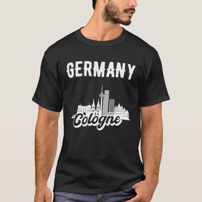 Cologne Germany Skyline T-Shirt (Front)