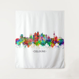 Cologne Germany Skyline Tapestry