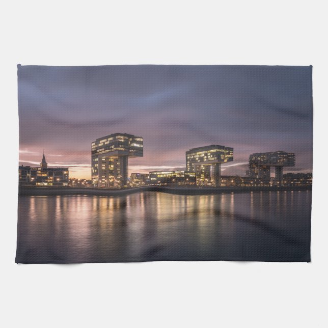 Cologne Germany Tea Towel (Horizontal)