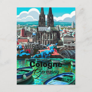 Cologne Germany Travel Postcard, Cologne Travel Po Postcard