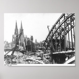 Cologne Hohenzollern Bridge - Hohenzollernbrücke Poster