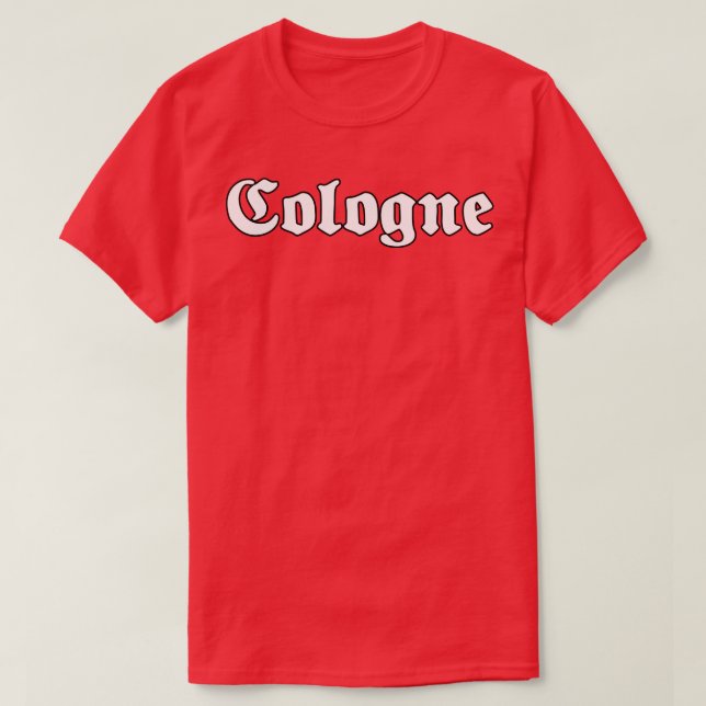 Cologne Kln written with gothic font T-Shirt (Design Front)