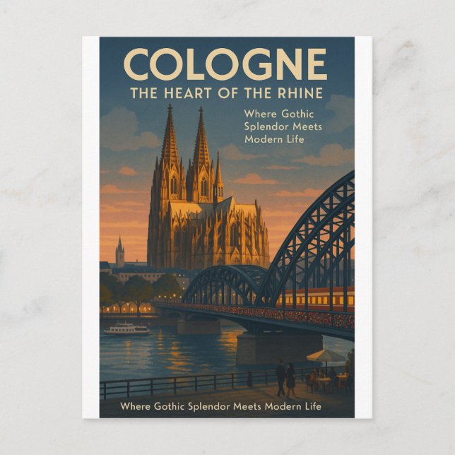 Cologne (Köln), Germany Travel Postcard (Front)