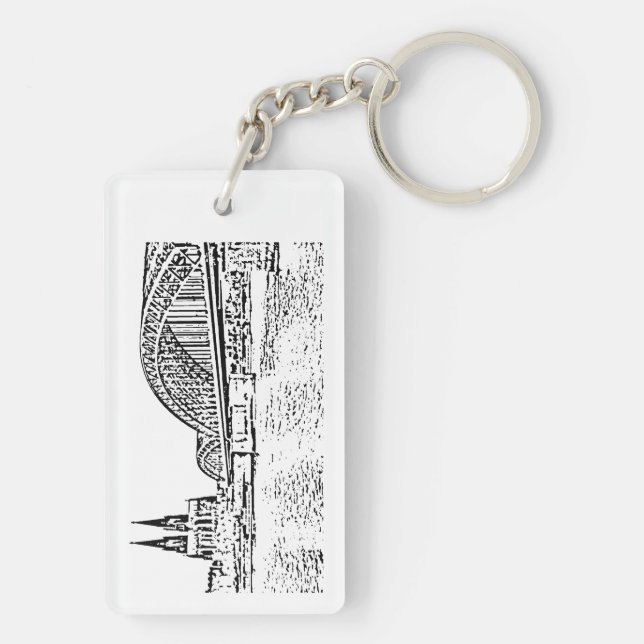Cologne Panorama with Cologne Cathedral key ring (Back)