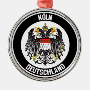 Cologne Round Emblem Metal Ornament