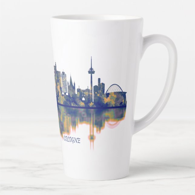 Cologne Skyline Latte Mug (Right)