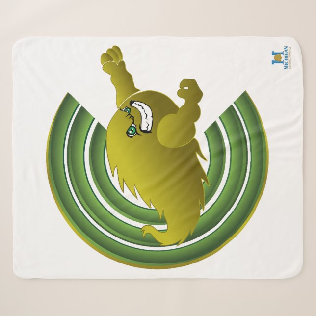 Coloma Comets #2 Sherpa Blanket (Front (Horizontal))