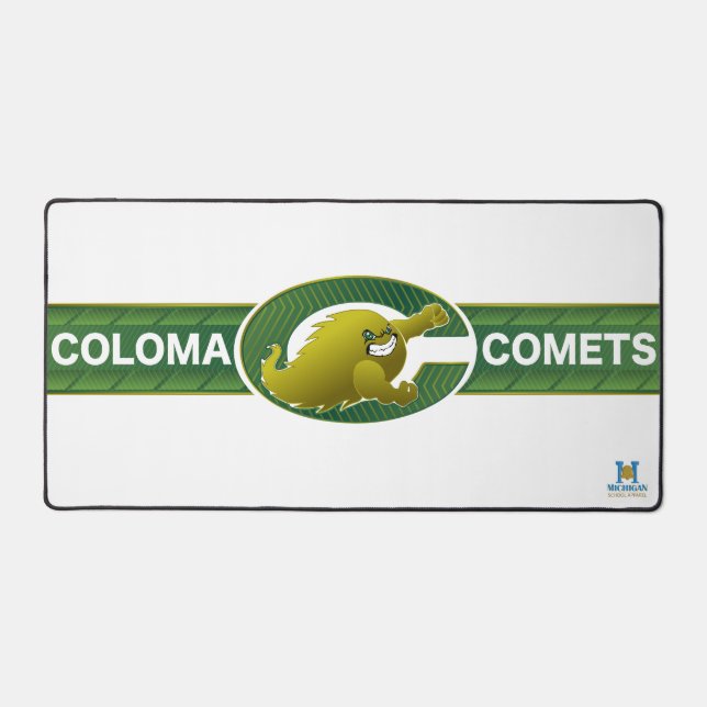 Coloma Comets  Desk Mat (Front)