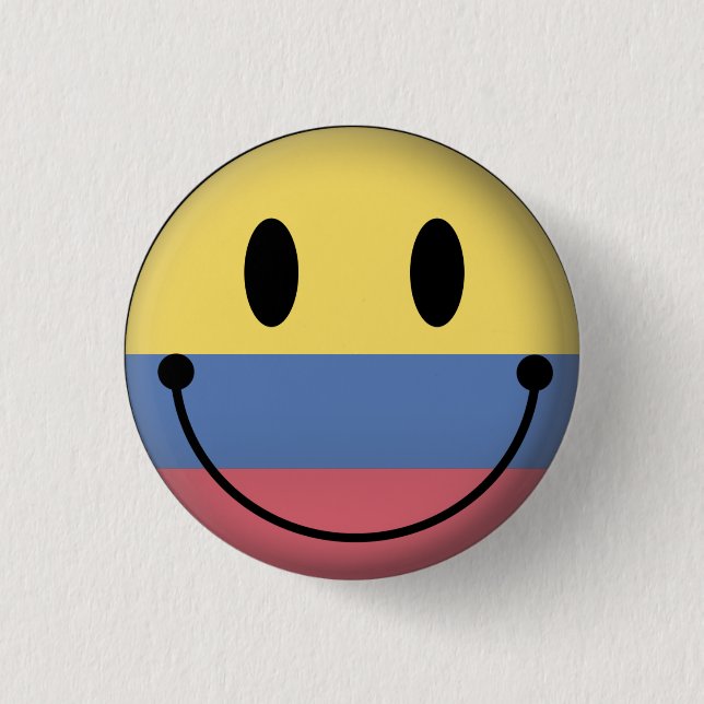 Colombia 3 Cm Round Badge (Front)