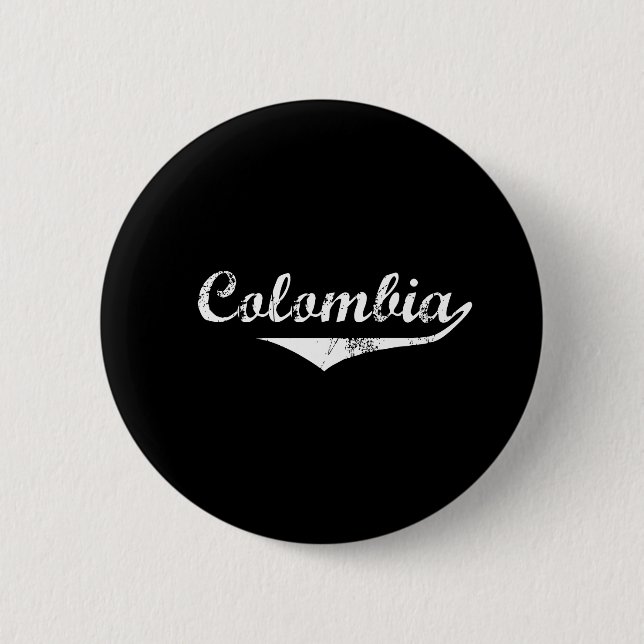Colombia 6 Cm Round Badge (Front)