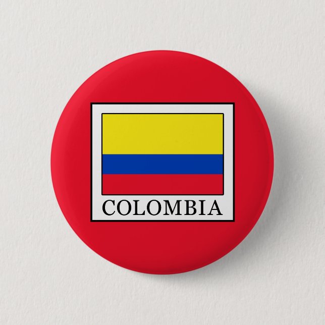 Colombia 6 Cm Round Badge (Front)