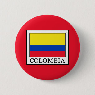 Colombia 6 Cm Round Badge