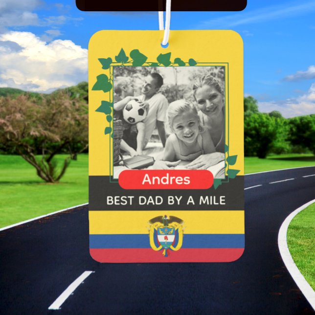 Colombia Air Freshener, Best Dad, Photo Car Air Freshener (Creator Uploaded)