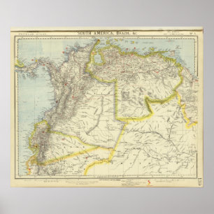 Colombia and Venezuela Poster