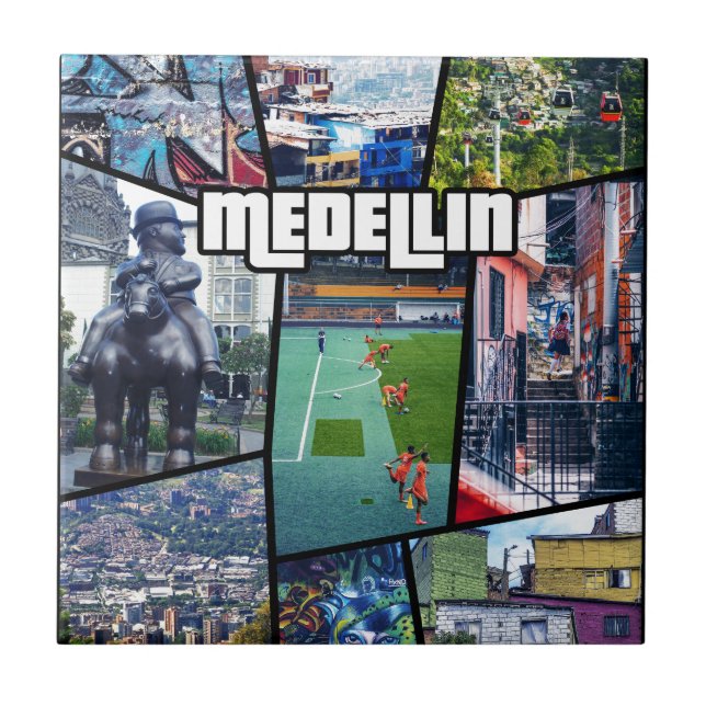 Colombia Antioquia Medellin Ceramic Tile (Front)