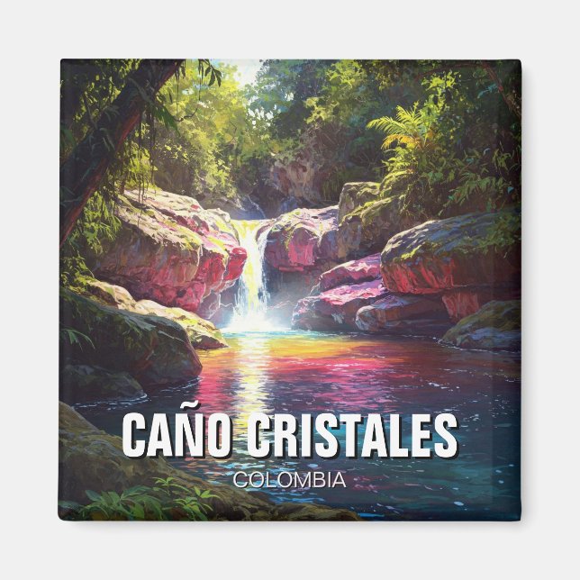 Colombia Cano Cristales Travel Magnet (Front)