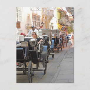 Colombia-Carriage Ride in Cartagena Postcard