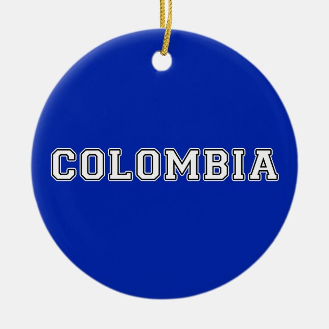 Colombia Ceramic Ornament (Front)