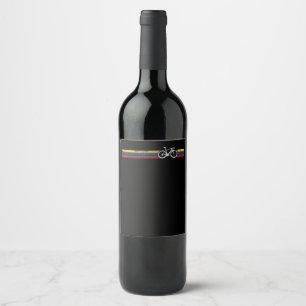Colombia Ciclista Cycling Flag Bike Me Gifts Wine Label