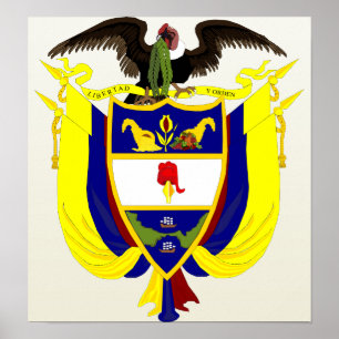 Colombia Coat of Arms detail Poster
