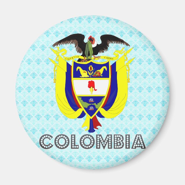 Colombia Coat of Arms Magnet (Front)