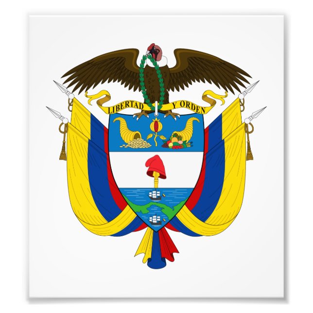 Colombia Coat Of Arms Photo Print (Front)