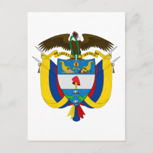 Colombia Coat of Arms Postcard