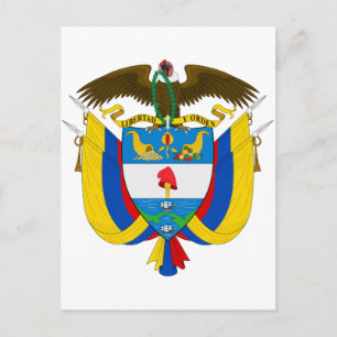 Colombia Coat of Arms Postcard