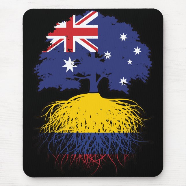 Colombia Colombian Australian Australia Tree Roots Mouse Pad (Front)