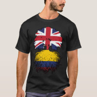 Colombia Colombian British UK Tree Roots Flag