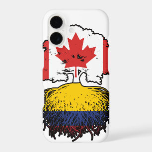 Colombia Colombian Canadian Canada Tree Roots Flag