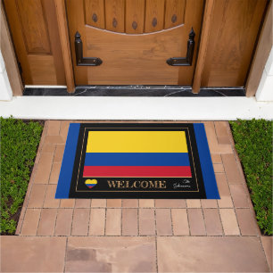 Colombia & Colombian Flag house /sports Welcome Doormat