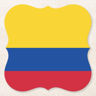 Colombia (Colombian) Flag Paper Coaster