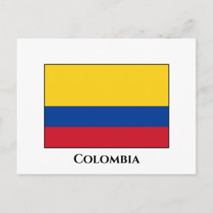 Colombia (Colombian) Flag Postcard
