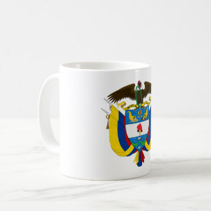 Colombia country coat arms symbol emblem flag coffee mug