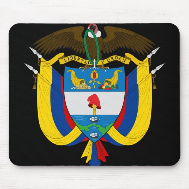 colombia emblem mouse pad (Front)