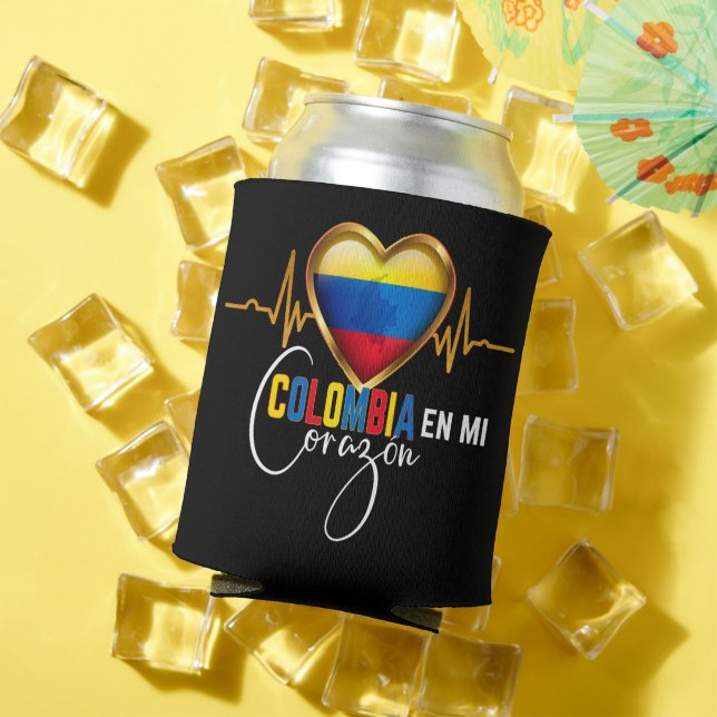 Colombia en mi Corazon Colombian Pride  Can Cooler (In Situ Summer)