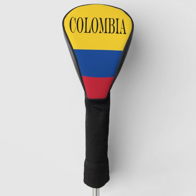 Colombia flag - Bandera De Colombia Golf Head Cover (Front)