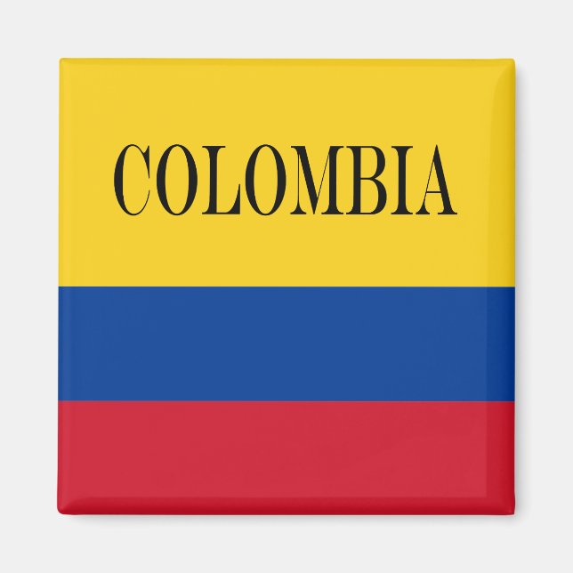 Colombia flag - Bandera De Colombia Magnet (Front)