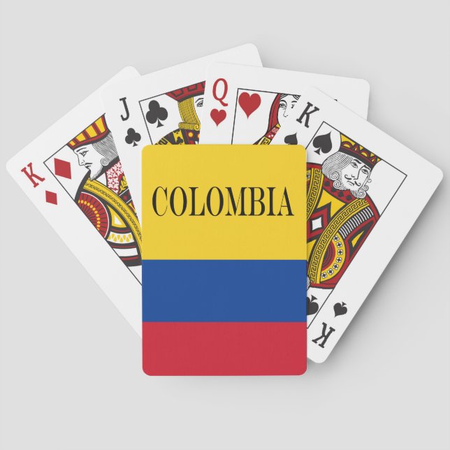 Colombia flag - Bandera De Colombia Playing Cards (Back)