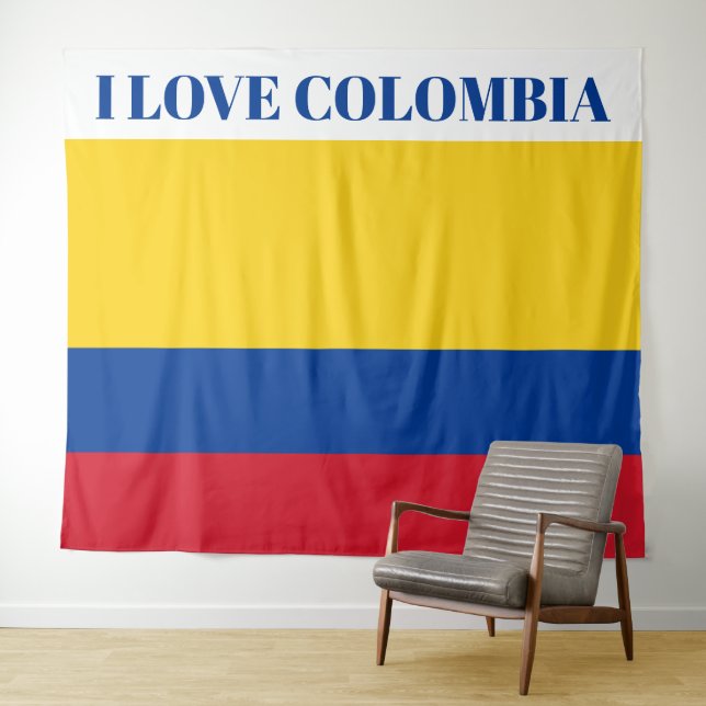 Colombia flag - Bandera De Colombia Tapestry (In Situ (Horizontal))