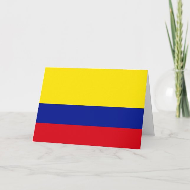 Colombia Flag Card (Front)
