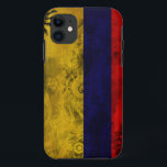 Colombia Flag iPhone 11 Case<br><div class="desc">Original flag design looks like it was painted on! Commemorate your world travels, celebrate your heritage or show everyone how much you love your home! This image is available on a variety of products. Check out all of our other designs at http://www.zazzle.com/zipperedflags Do you have a request or questions? Contact...</div>