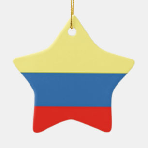 Colombia Flag Ceramic Ornament