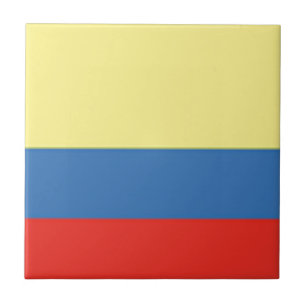 Colombia Flag Ceramic Tile