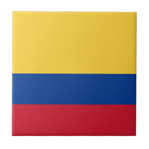 Colombia flag ceramic tile